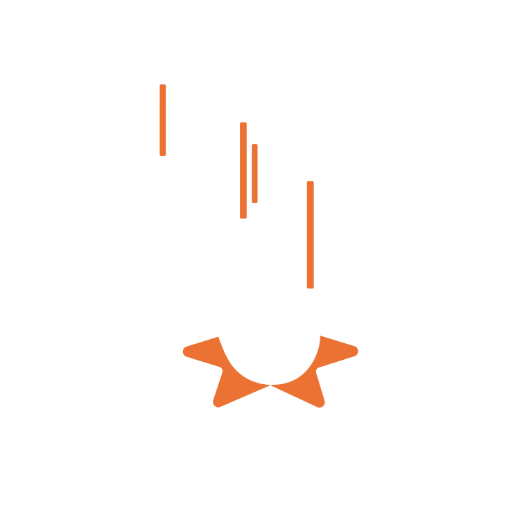 Icon showing an e-collar remote being dropped and making impact